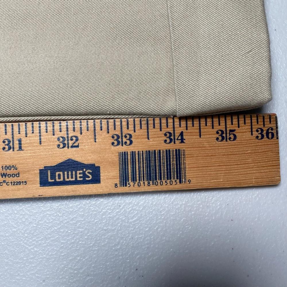 NEW 90s Polo Ralph Lauren Hammond Pants 34x36 Cuffed Mens Pleated Classic Beige - Picture 6 of 15